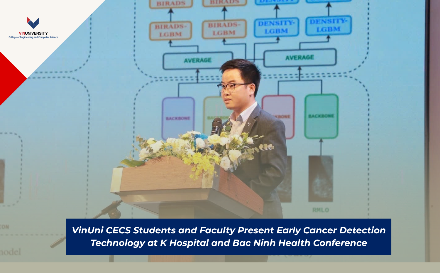 VinUni CECS Students and Faculty Present Early Cancer Detection Technology at K Hospital and Bac Ninh Health Conference